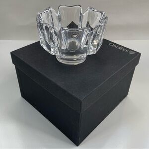 Orrefors Corona Full Lead Crystal Bowl, New in Box!